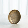 Global Views Linen Round Tray - Brass