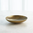 Global Views Linen Round Tray - Brass