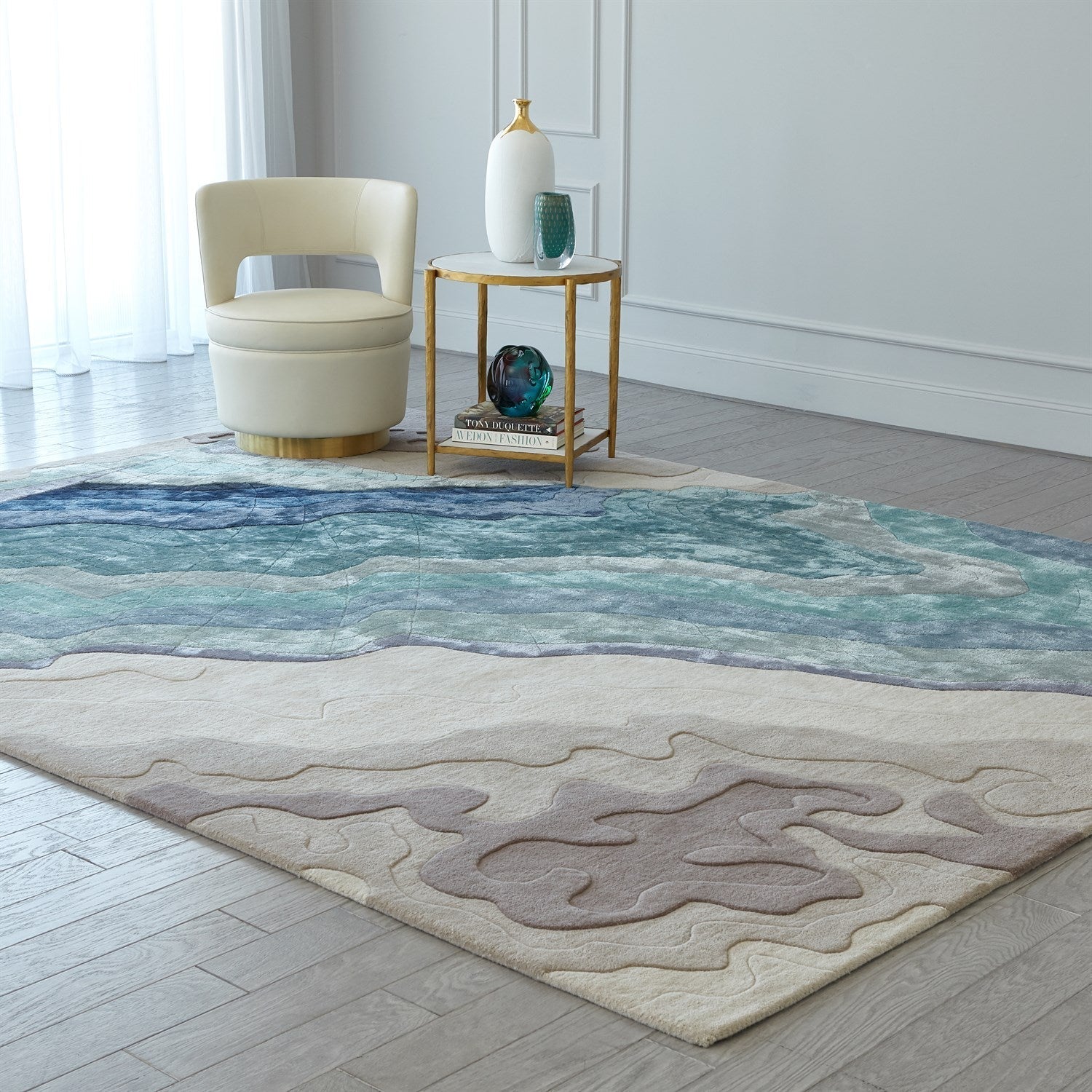 Global Views Cool Fractured Rug Clearance
