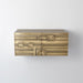 Global Views Abstract Block Cabinet with Floating Shelf - Brass