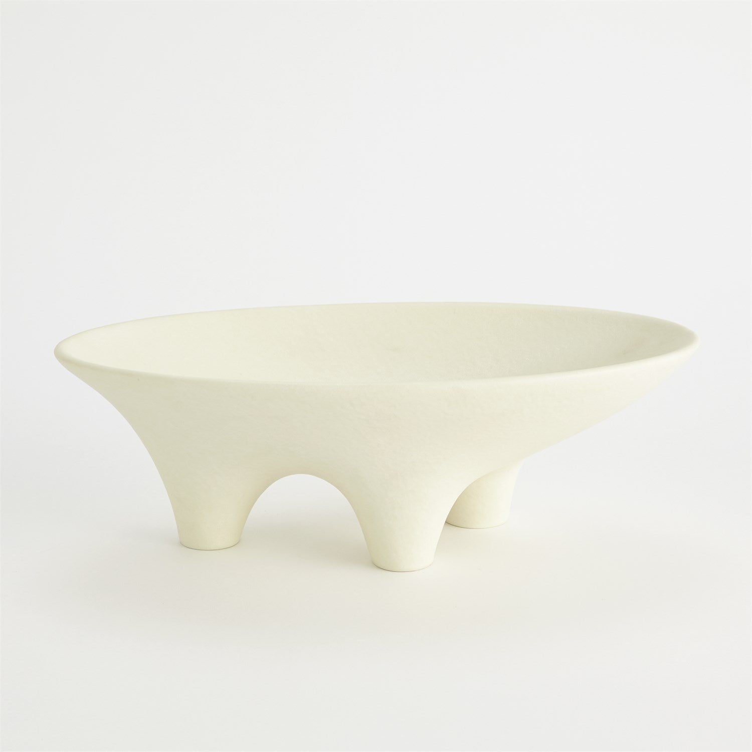 Global Views Ivory Opus Triple Leg Bowl