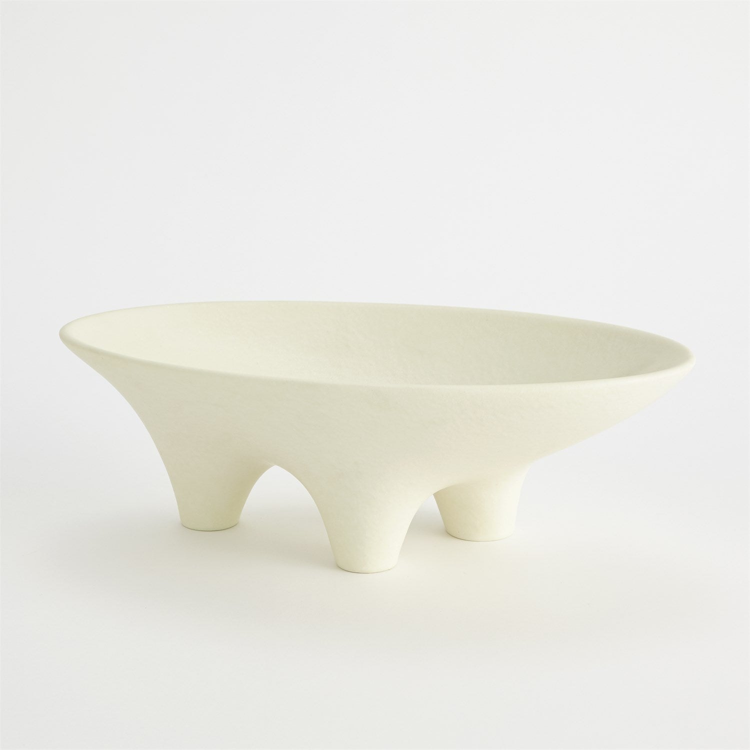 Global Views Ivory Opus Triple Leg Bowl