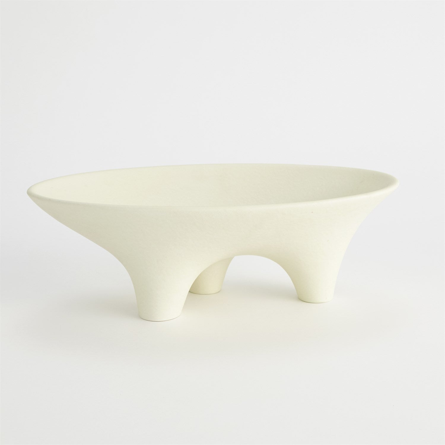 Global Views Ivory Opus Triple Leg Bowl