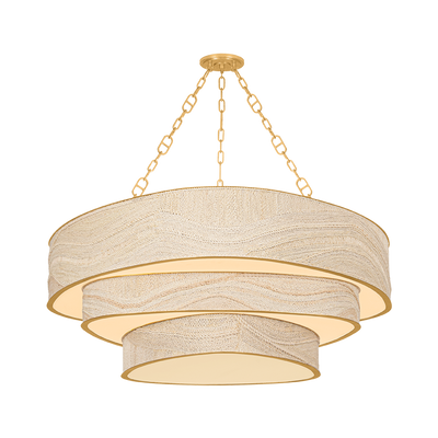 Corbett Kiso 12 Light Vintage Gold Leaf Chandelier Ceiling Light