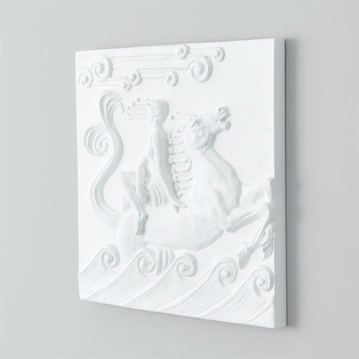 Global Views Seahorse Plaster Wall Panel