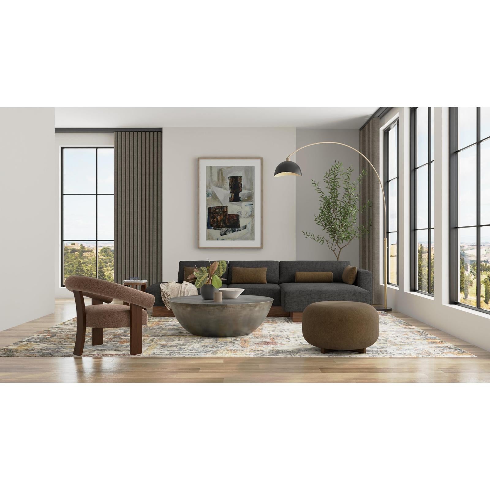 Feizy Braden 8A50F Modern Abstract Rug in Gray/Orange/Tan