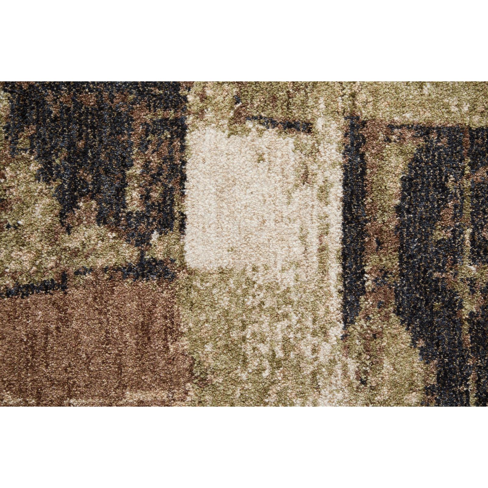 Feizy Pearson 39STF Modern Abstract, Ivory/Green/Brown, Rug