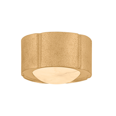 Corbett Teka 1 Light 3.75 inchVintage Gold Leaf Semi Flush Ceiling Light
