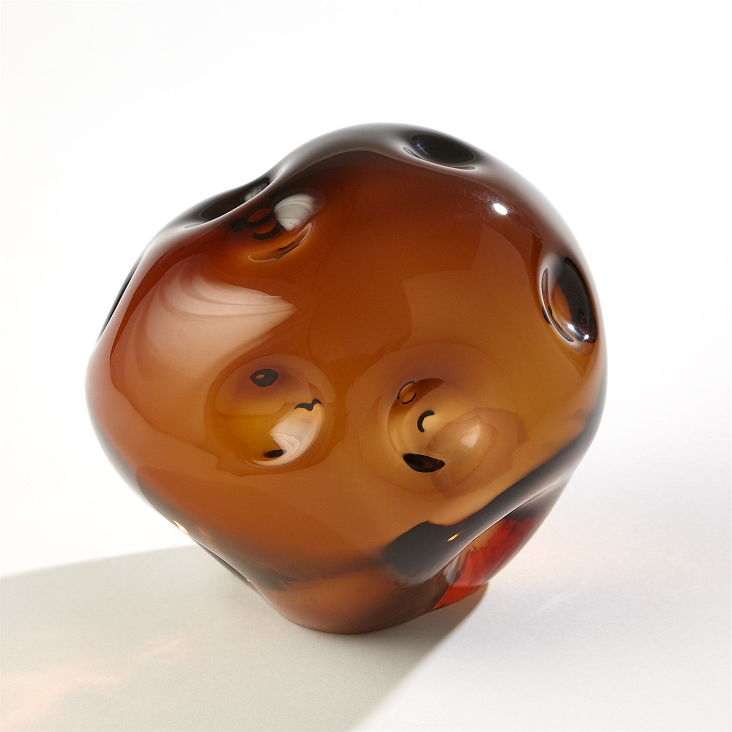 Global Views Chocolate Dimpled Sphere