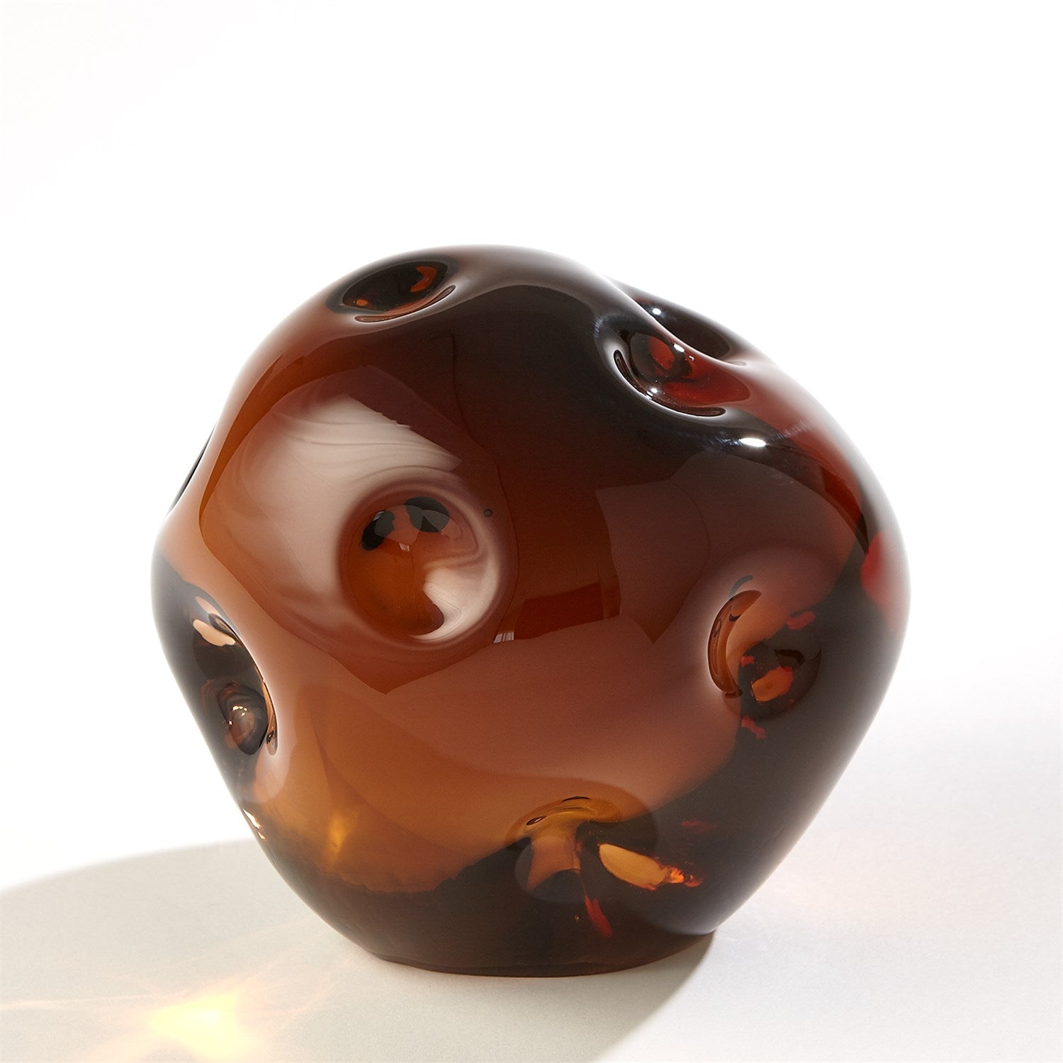 Global Views Chocolate Dimpled Sphere