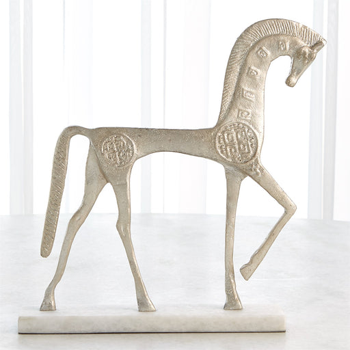 Global Views Roman Horse - Silver