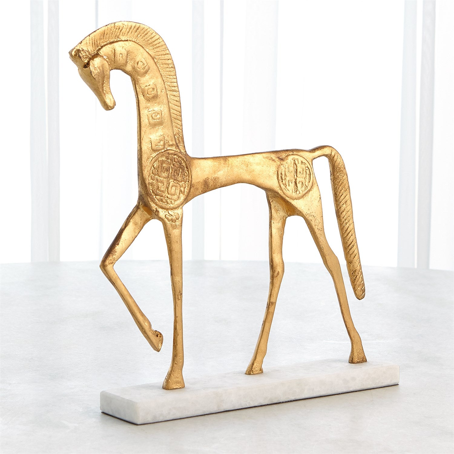 Global Views Gold Roman Horse