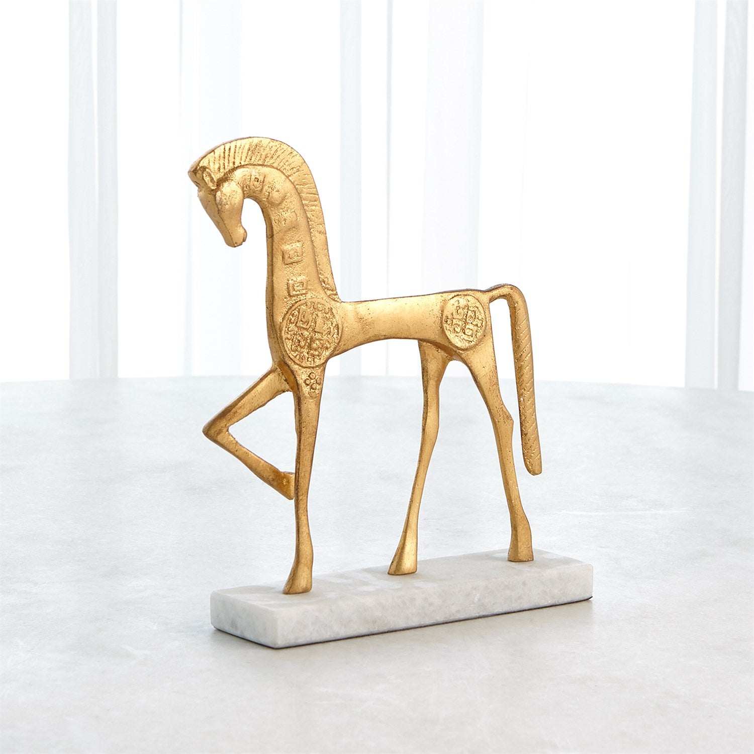 Global Views Gold Roman Horse