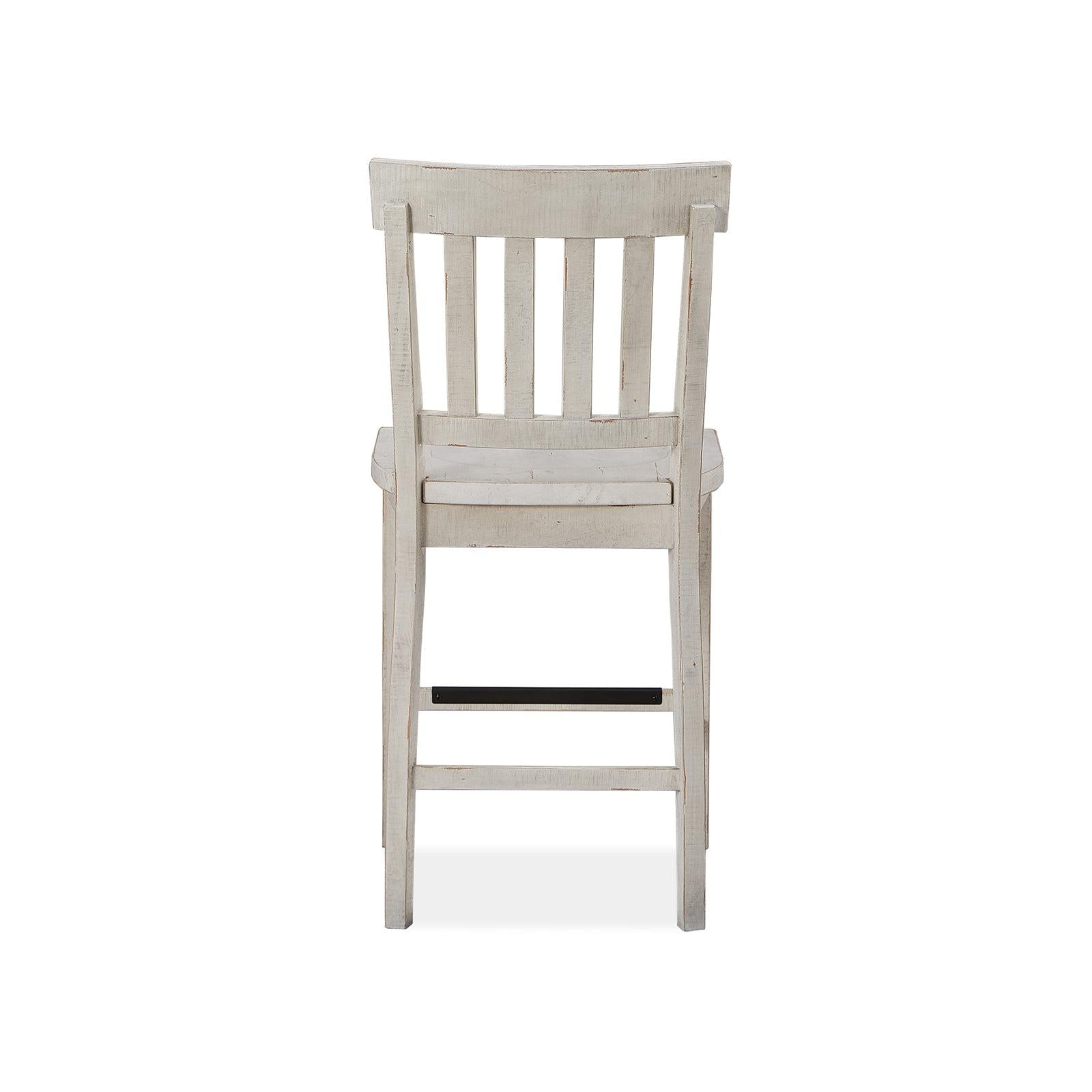 Magnussen Home Bronwyn Alabaster Counter Chair Set of 2
