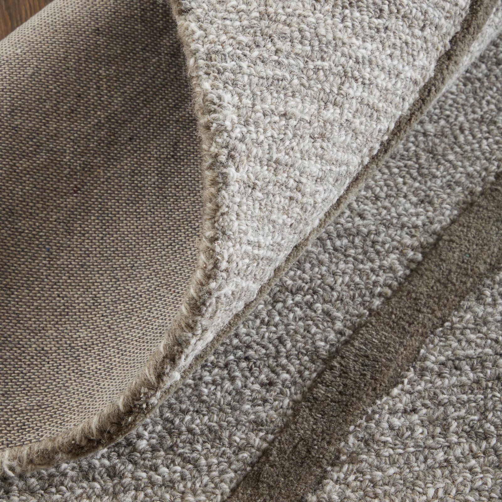 Feizy Kimball 8A30F Transitional Abstract Rug in Gray/Taupe/Ivory
