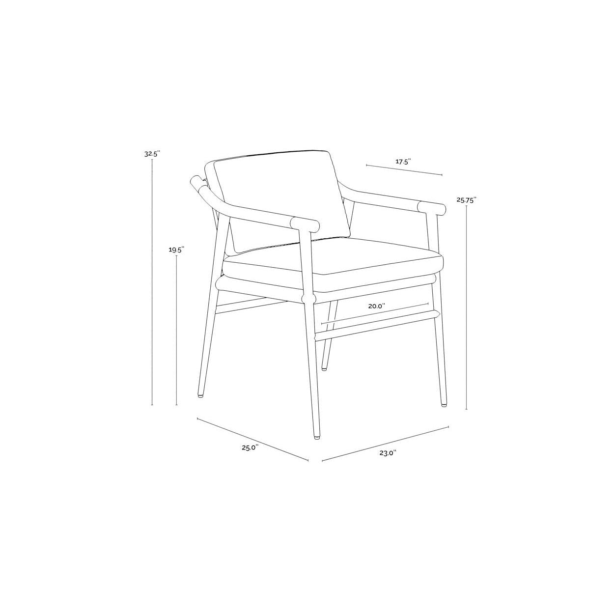 Sunpan Meadow Dining Armchair