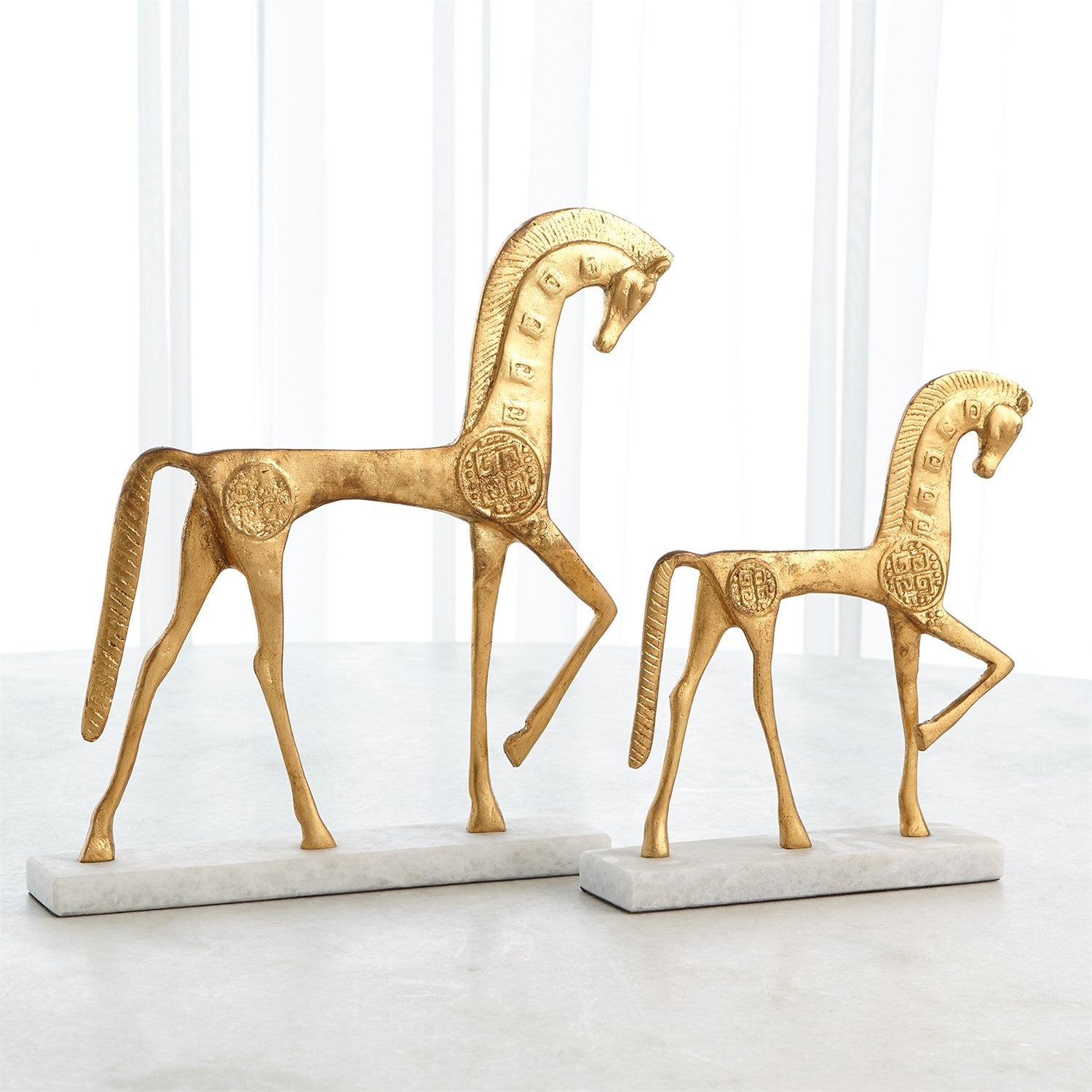Global Views Gold Roman Horse