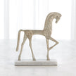 Global Views Silver Roman Horse Clearance