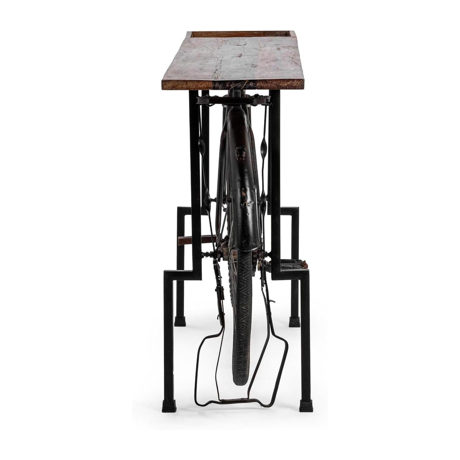 Classic Home Cycle Reclaimed Wood Counter Table