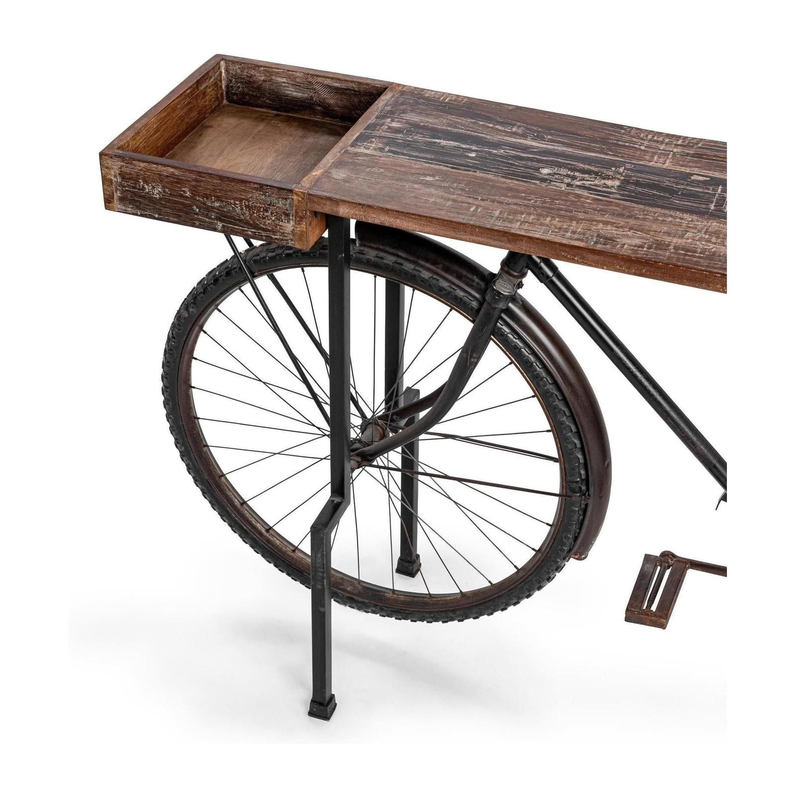 Classic Home Cycle Reclaimed Wood Counter Table