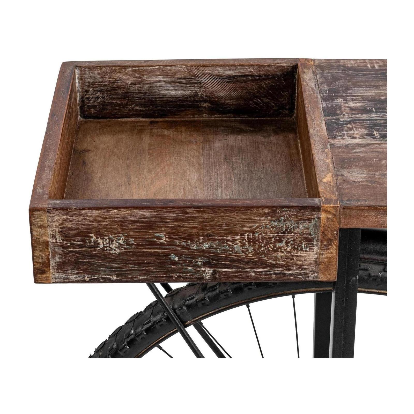 Classic Home Cycle Reclaimed Wood Counter Table