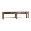 Classic Home Ezra Reclaimed Wood 6 Drawer Console Table