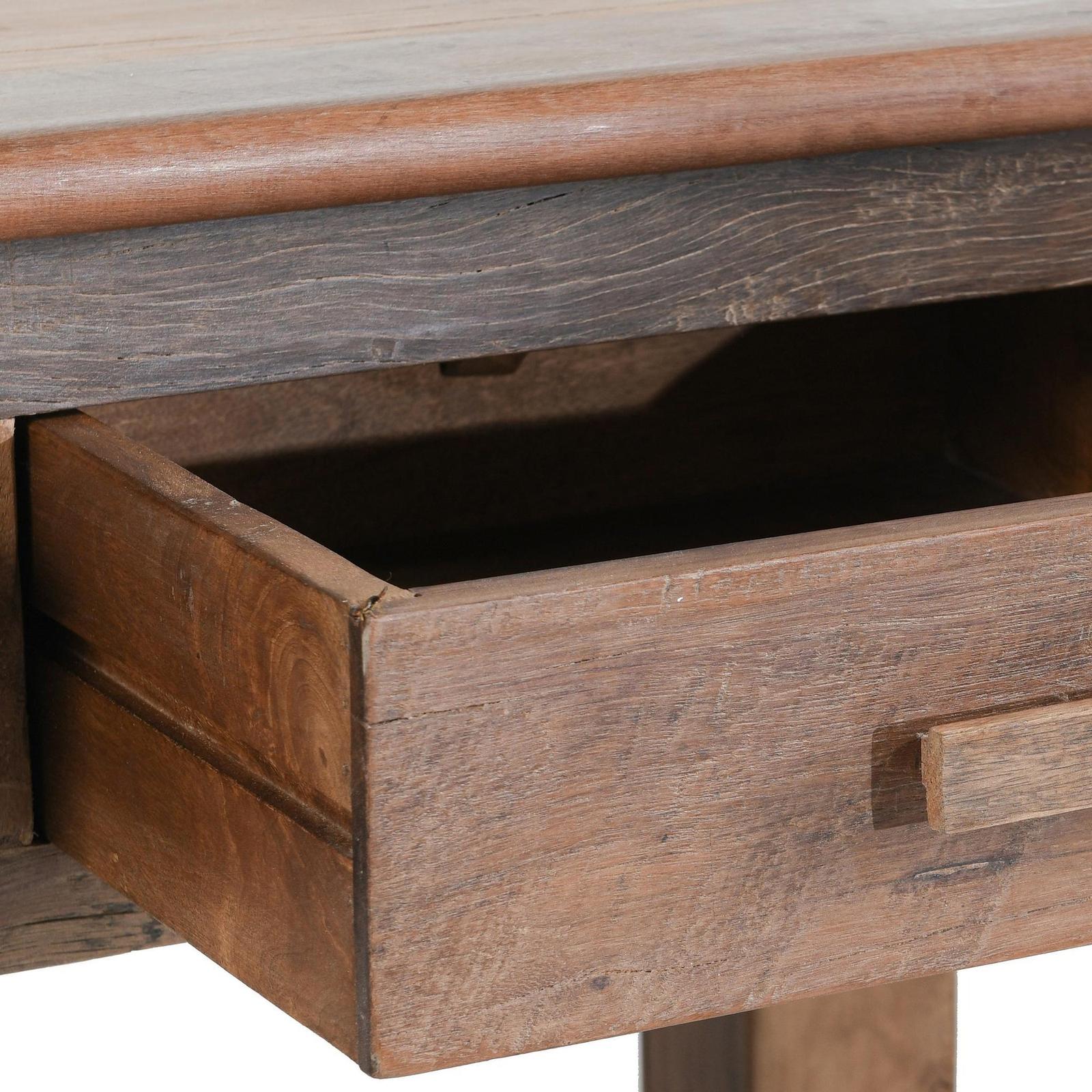 Classic Home Ezra Reclaimed Wood 6 Drawer Console Table