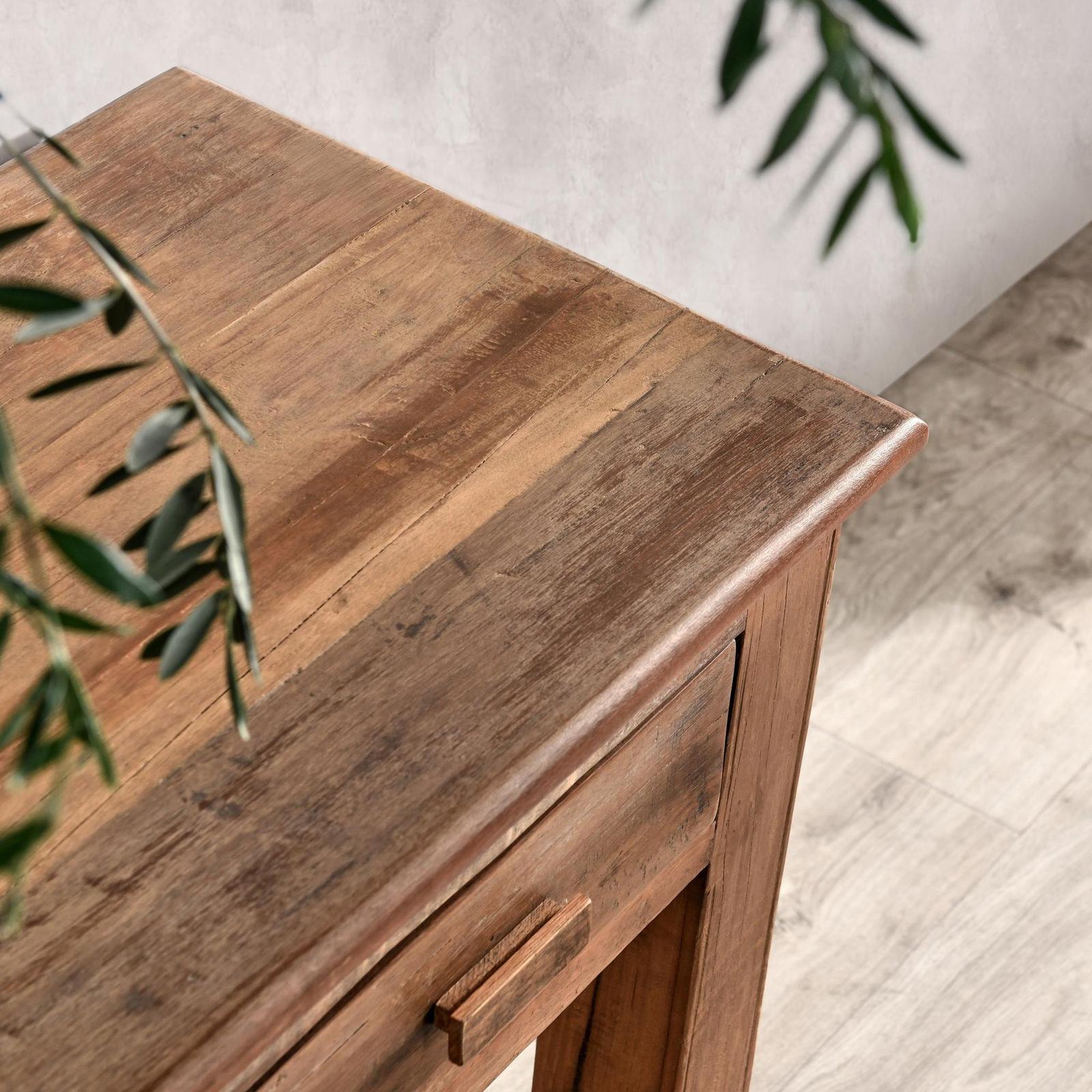 Classic Home Ezra Reclaimed Wood 6 Drawer Console Table