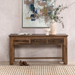 Classic Home Ezra Reclaimed Wood 3Dwr Console Table
