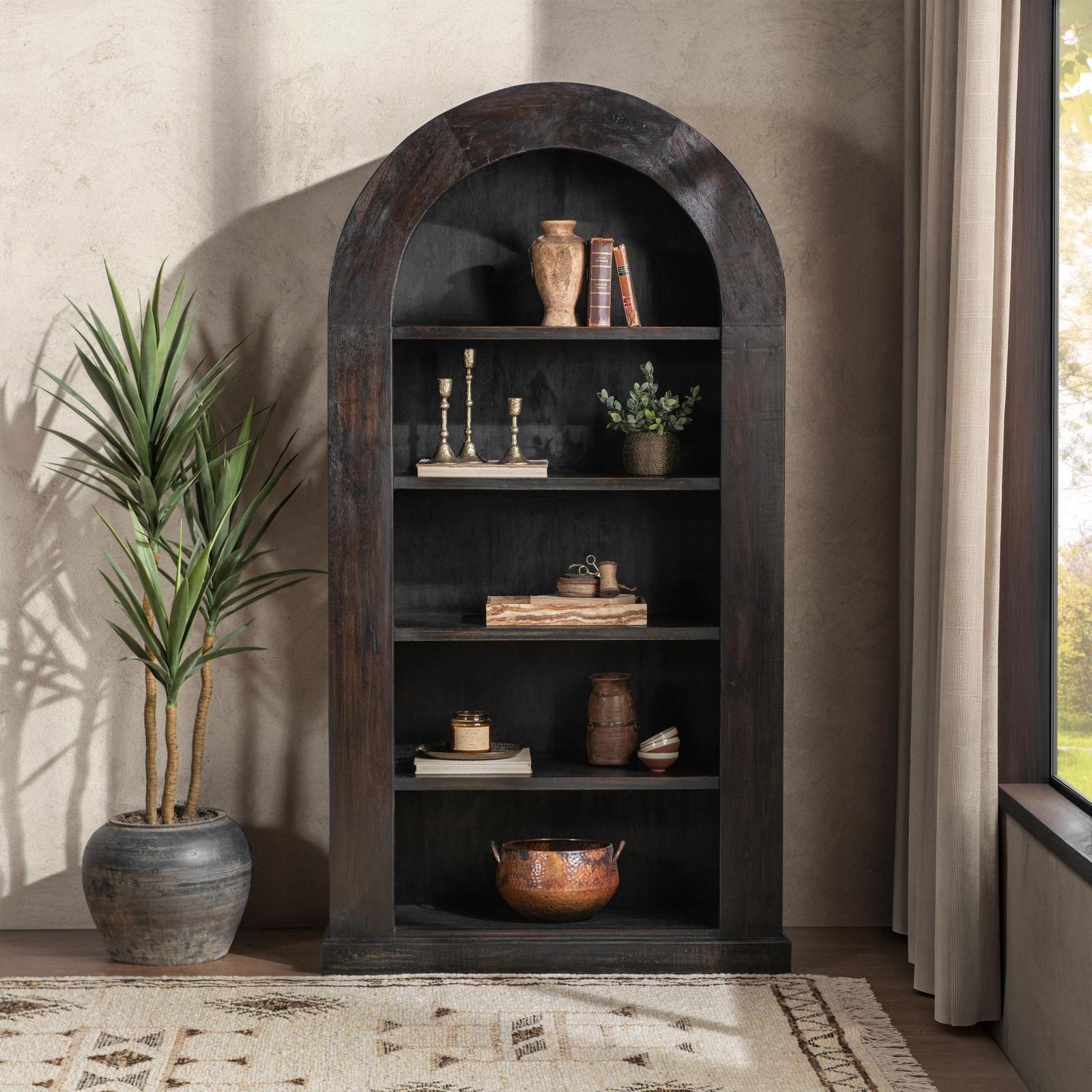 Classic Home Alta Reclaimed Wood Arch Bookcase