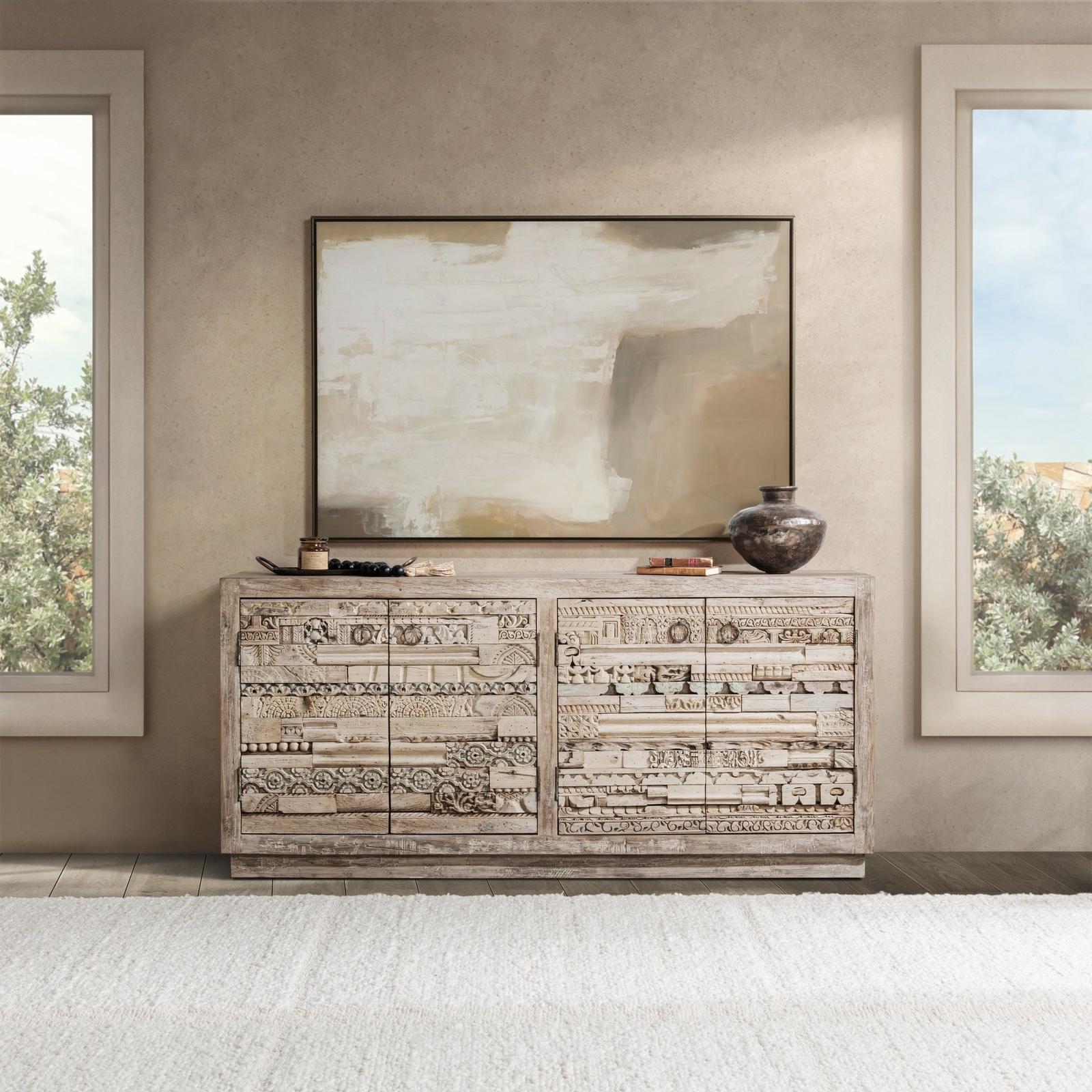 Classic Home Alta Reclaimed Wood 4 Door Cabinet LTS