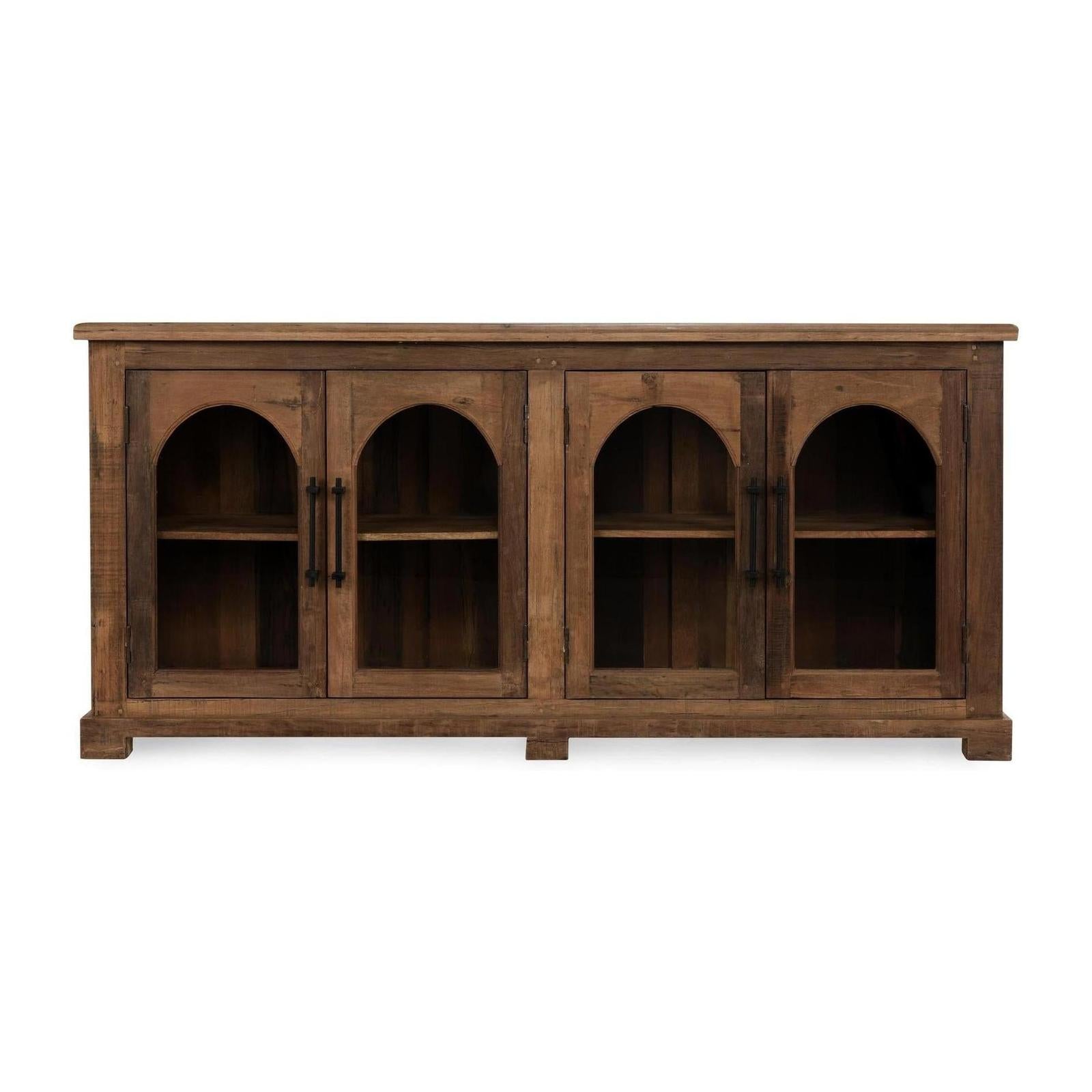 Classic Home Zion Reclaimed Wood 4 Door Cabinet