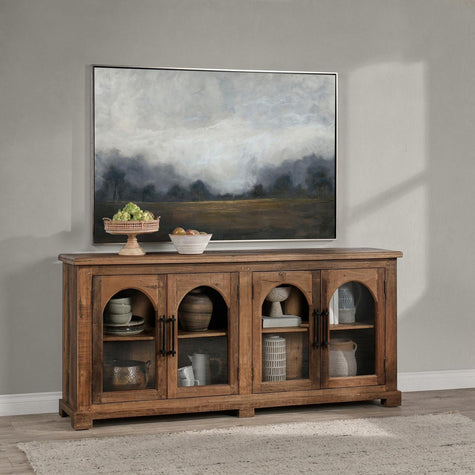 Classic Home Zion Reclaimed Wood 4 Door Cabinet
