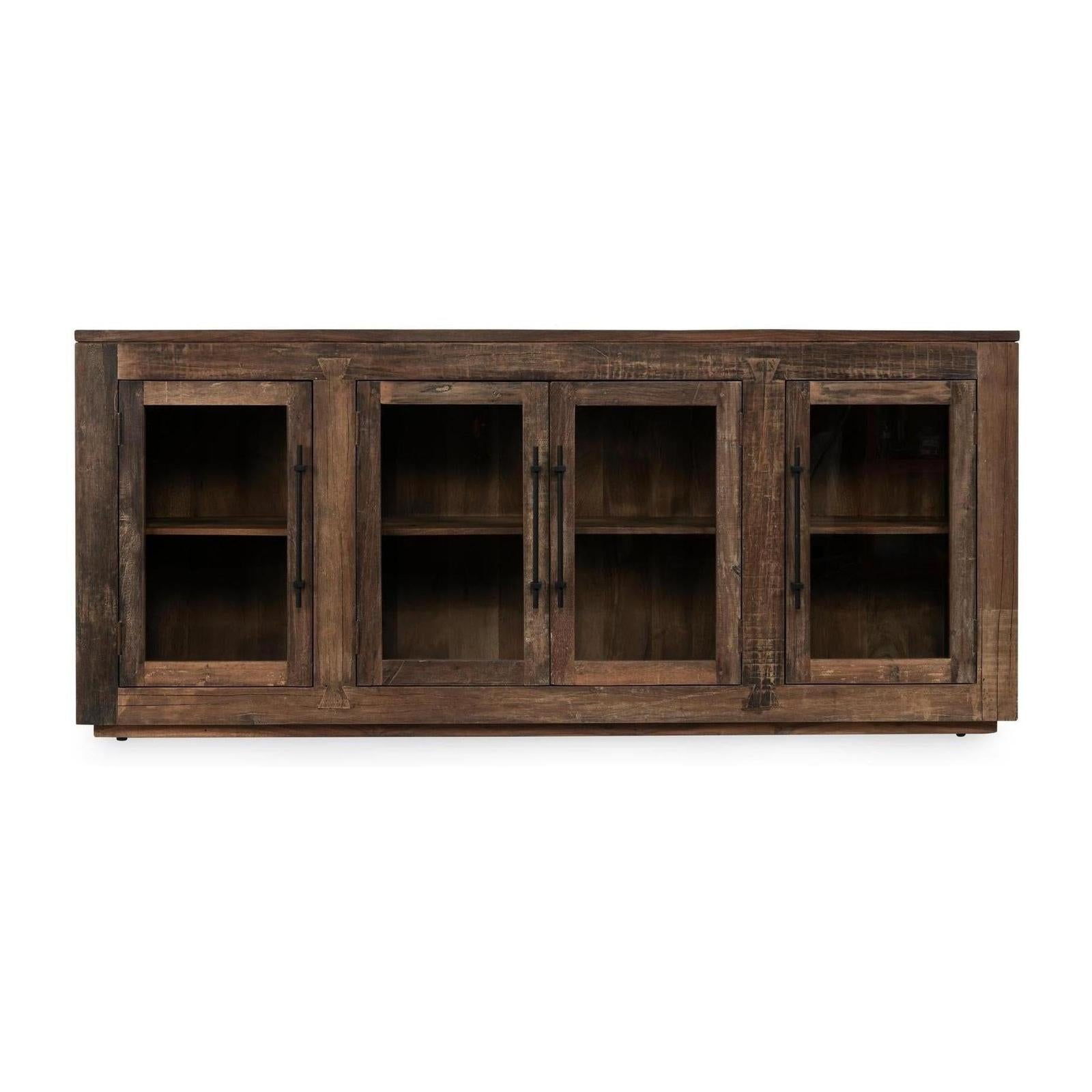 Classic Home Jett Reclaimed Wood 4 Door Cabinet