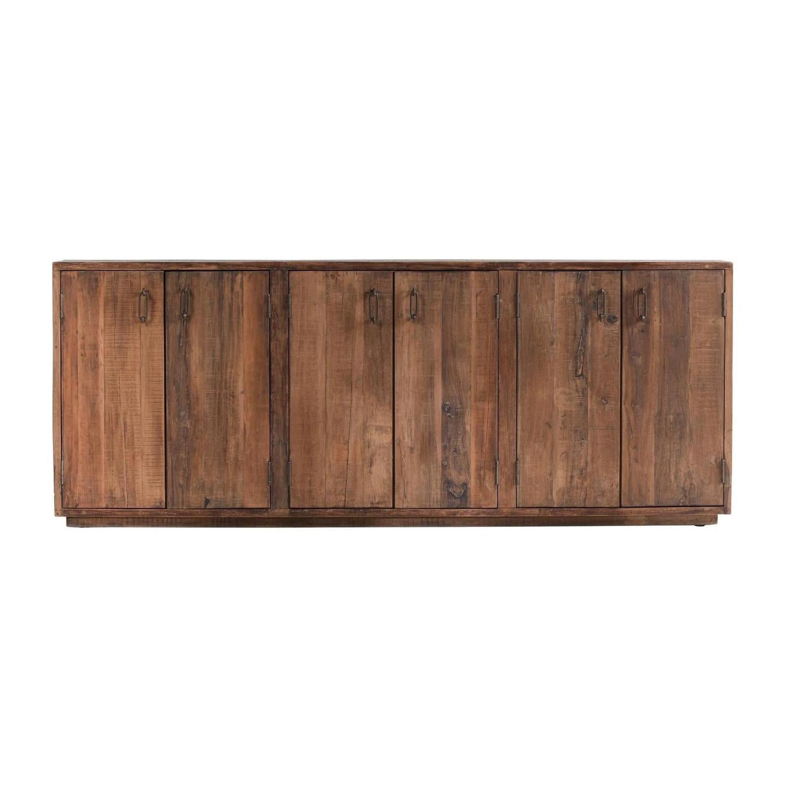 Classic Home Cleo Reclaimed Wood 6 Door Cabinet