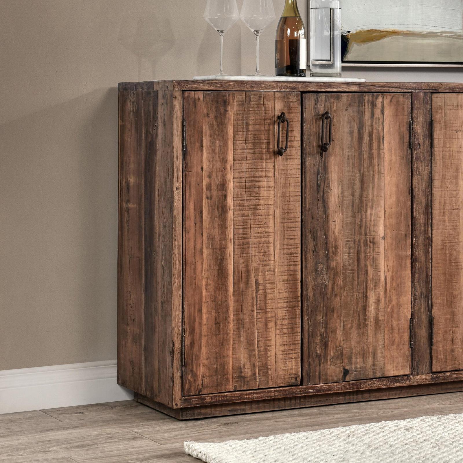 Classic Home Cleo Reclaimed Wood 6 Door Cabinet