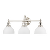 Hudson Valley Lighting Sutton 3 Light 26 inch Polished Nickel Bath and Vanity Wall Light