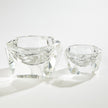 Global Views Clear Multi Facet Crystal Bowl