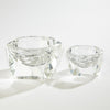 Global Views Clear Multi Facet Crystal Bowl