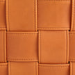 Global Views Orange Soft Woven Leather Basket