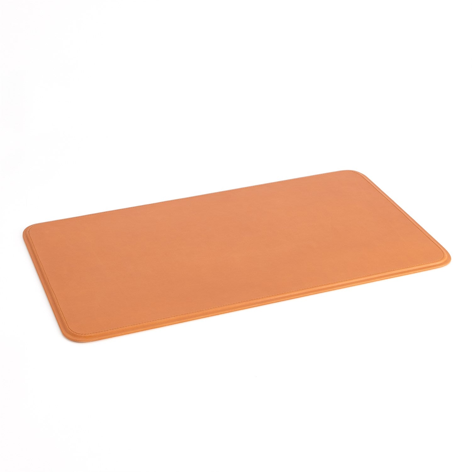 Global Views Radius Edge Leather Desk Accessories - Orange