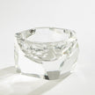 Global Views Clear Multi Facet Crystal Bowl