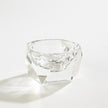 Global Views Clear Multi Facet Crystal Bowl