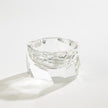 Global Views Clear Multi Facet Crystal Bowl