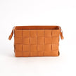 Global Views Orange Soft Woven Leather Basket