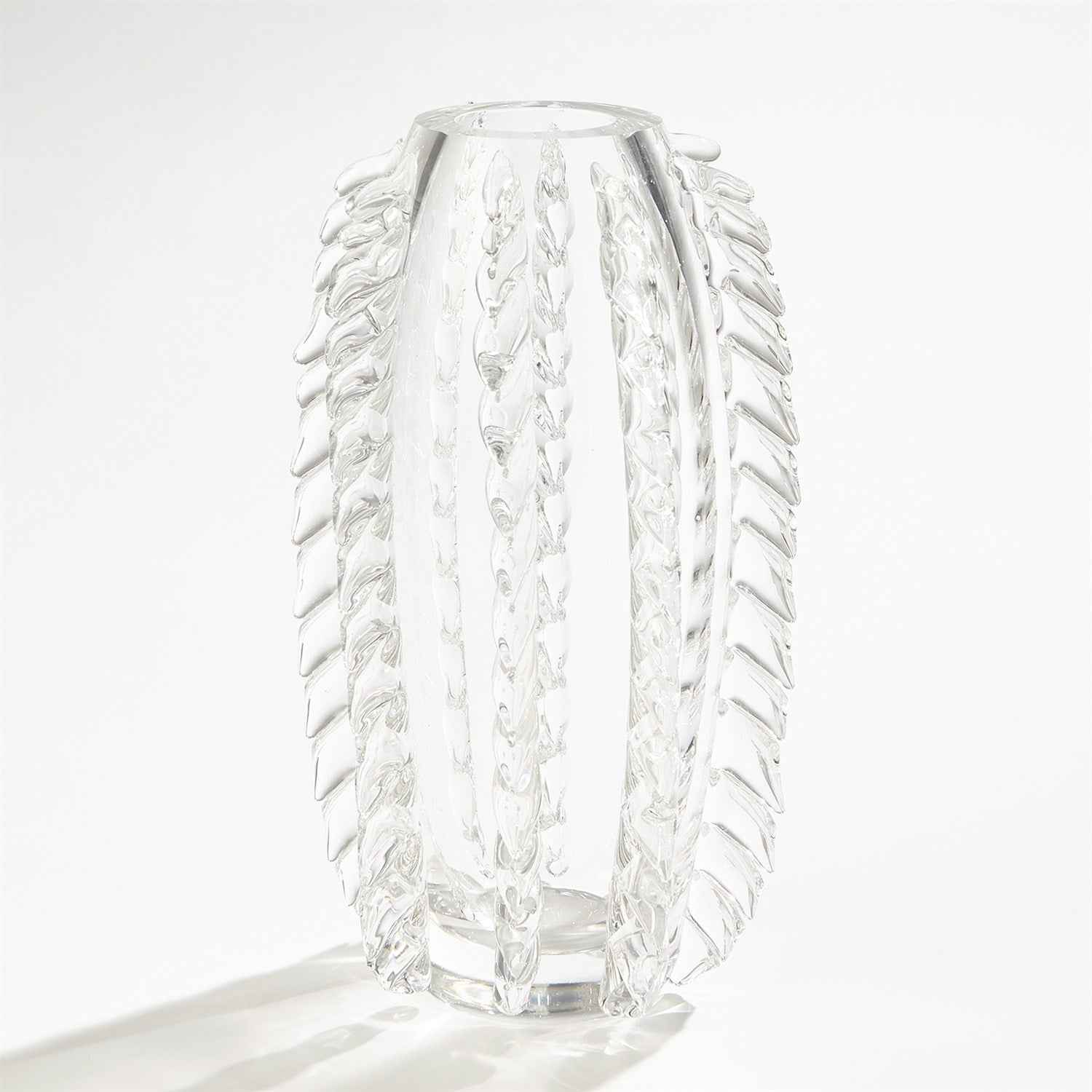 Global Views Clear Fringe Vase