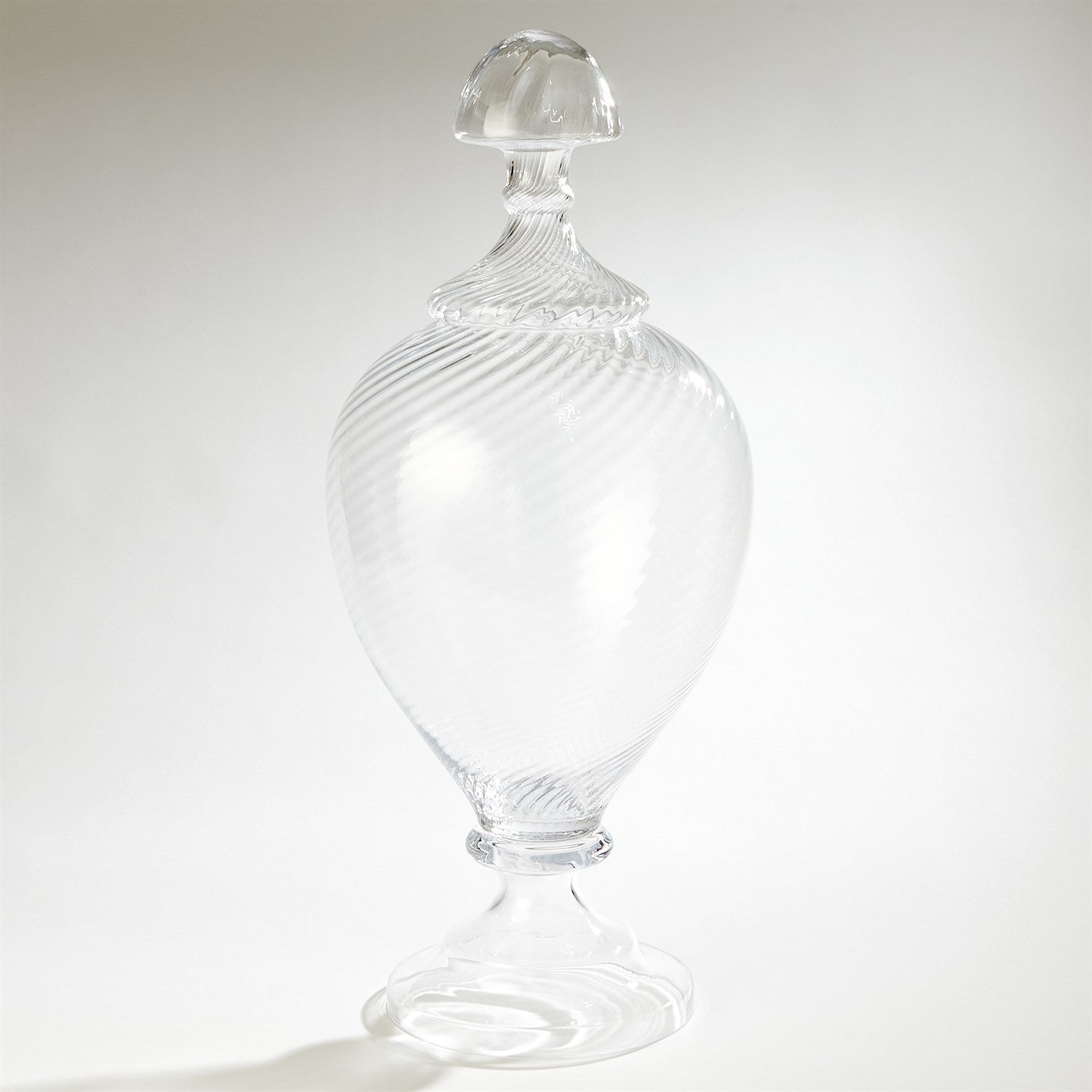 Global Views Spiraled Glass Lidded Jar Clearance