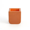 Global Views Radius Edge Leather Desk Accessories - Orange