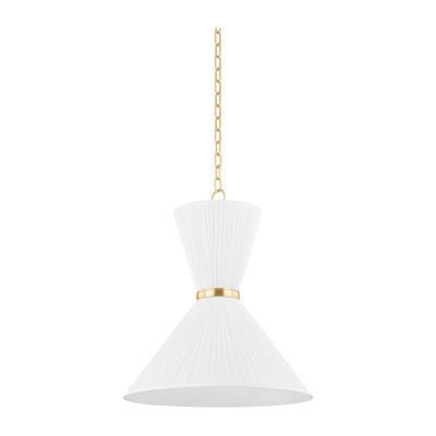Hudson Valley Lighting Enid 2 Light 22 inch Aged Brass Pendant Ceiling Light