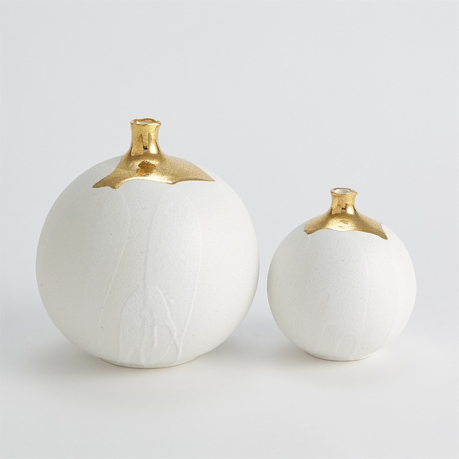 Global Views Dipped Golden Crackle Vase
